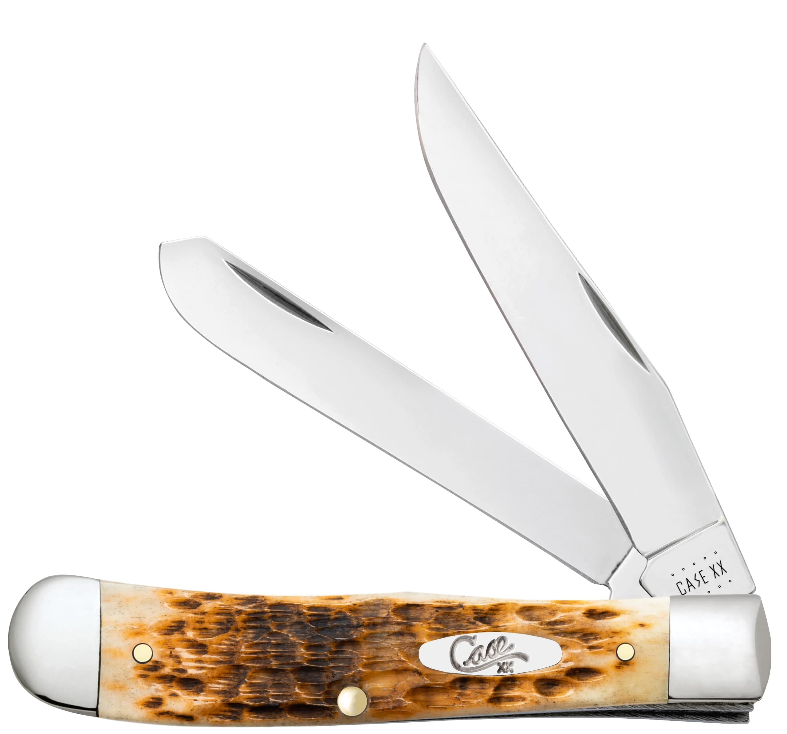 Peach Seed Jig Amber Bone Trapper 00164