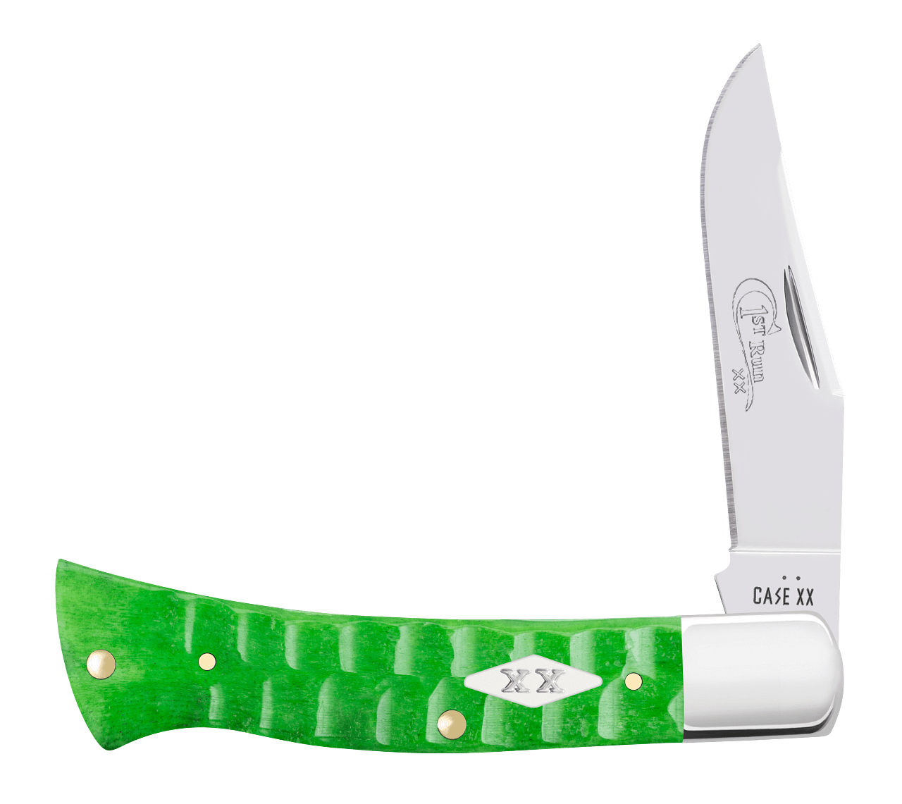 First Production Run Gator Jig Bright Green Bone Case Axe 81445